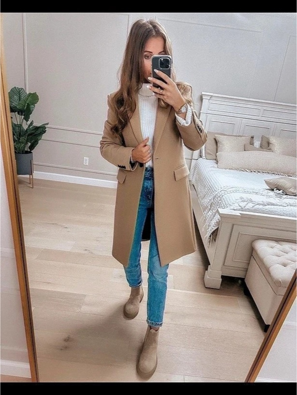 Zara Premium Women's Brown Trench Coat Like New